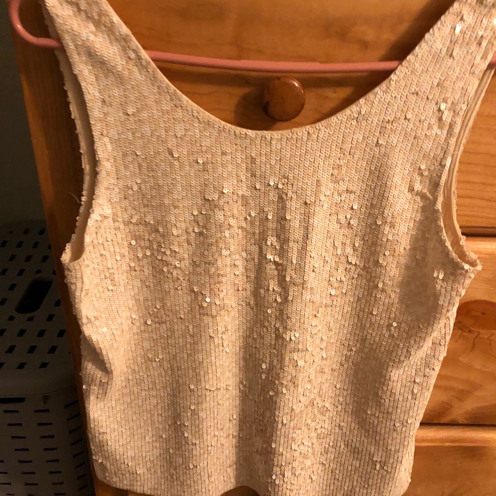 J. Crew sequin tank top